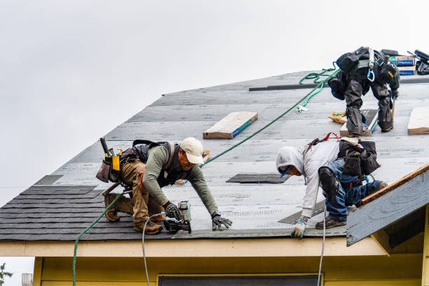 Professional Roof Repair technician working in East Smithfield, PA